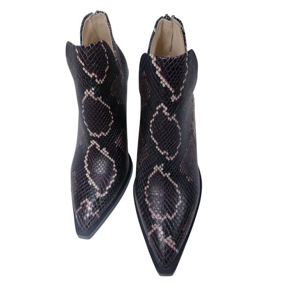 Vince Camuto VC-Gigietta Mauve Multitricolor Snake Skin Boots Size 8M - Picture 2 of 11